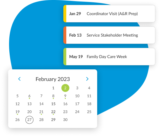 Calendar and Time Management functionality